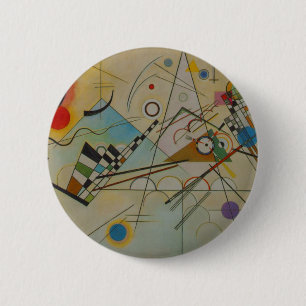 Bóton Redondo 5.08cm Kandinsky Composição VIII