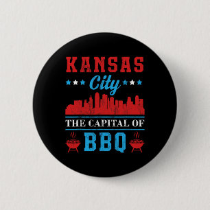 Bóton Redondo 5.08cm Kansas City A Capital Do Churrasco