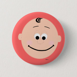Bóton Redondo 5.08cm Kapskids Baby Face Button Badge