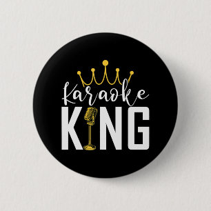Bóton Redondo 5.08cm Karaoke King Funnyingers Music Makers