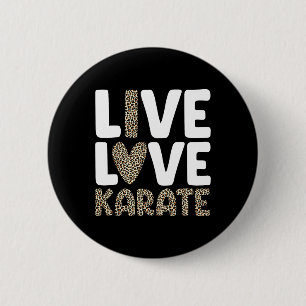 Bóton Redondo 5.08cm Karate Art Para Homens Crianças Artes Marciais Neg