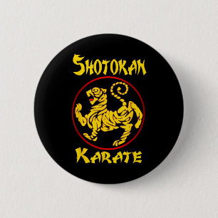 Bóton Redondo 5.08cm Karate Shotokan Tiger Artes Marciais