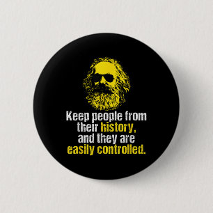Bóton Redondo 5.08cm Karl Marx Cita O Funny Partido Socialista Dsa