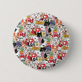 Bóton Redondo 5.08cm kawaii funny pet design - cute animal lover