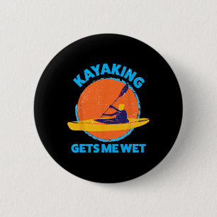 Bóton Redondo 5.08cm Kayaking me diverte com humor no Natal Kayak