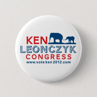 Bóton Redondo 5.08cm Ken Leonczyk para o botão do congresso