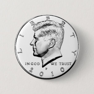 BÓTON REDONDO 5.08CM KENNED HALF DOLLAR