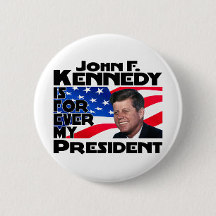 Bóton Redondo 5.08cm Kennedy para sempre