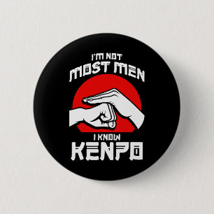 Bóton Redondo 5.08cm Kenpo, Autodefesa agressiva, Karate Artes Marciais