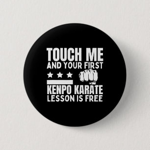 Bóton Redondo 5.08cm Kenpo Karate Lição Para Treinador Livre Engraçado 