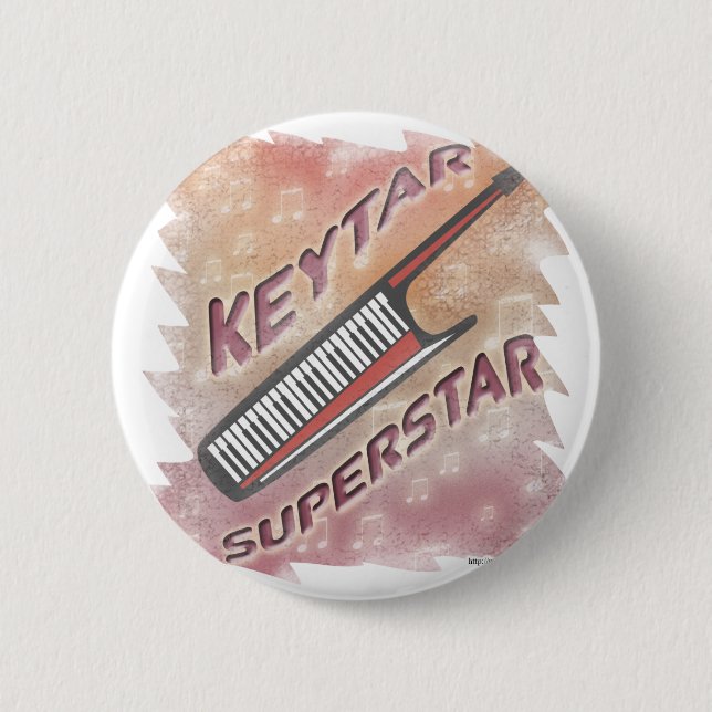 Bóton Redondo 5.08cm Keytar Superstar (Frente)
