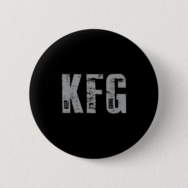 Bóton Redondo 5.08cm Kfg Continue F'n Indo Militar  (Frente)