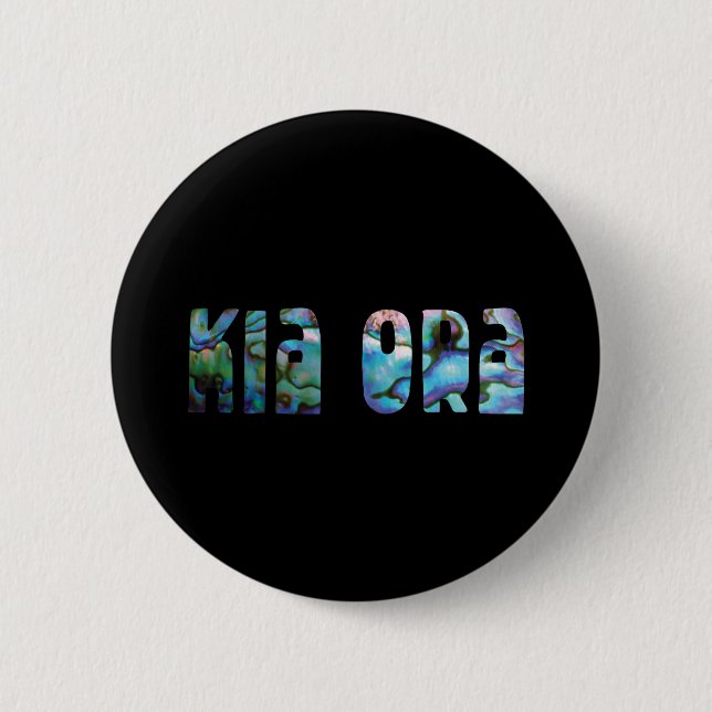 BÓTON REDONDO 5.08CM KIA ORA KIWI GREETING (Frente)