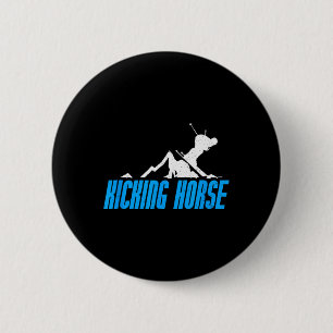 Bóton Redondo 5.08cm Kicking Horse Skiting Snowboard Canada Resort Di