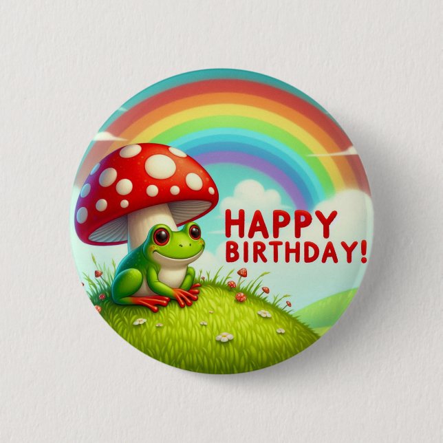 Bóton Redondo 5.08cm Kid's birthday badge (Frente)