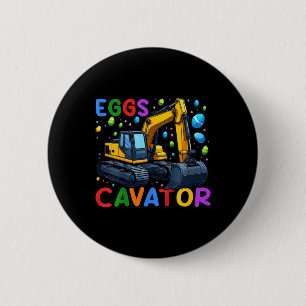 Bóton Redondo 5.08cm Kids Eggscavator Bunny Excavator Caça De Ovos Todd