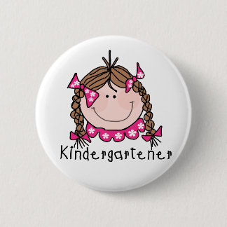 Bóton Redondo 5.08cm Kindergartener triguenho da menina