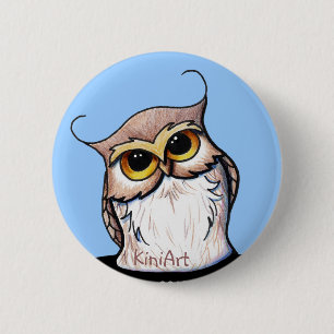 Bóton Redondo 5.08cm KiniArt OWL