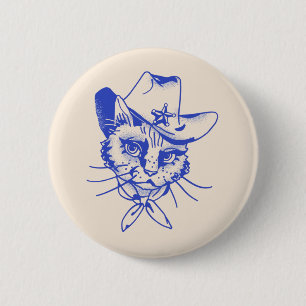 Bóton Redondo 5.08cm Kitty Button