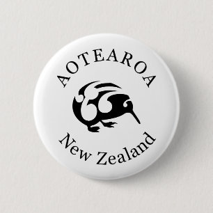 Bóton Redondo 5.08cm KIWI Nova Zelândia/Aotearoa