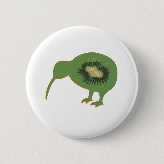 Bóton Redondo 5.08cm kiwifruit do nz do quivi (Frente)