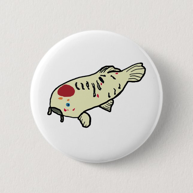Bóton Redondo 5.08cm Koi Carp (Frente)