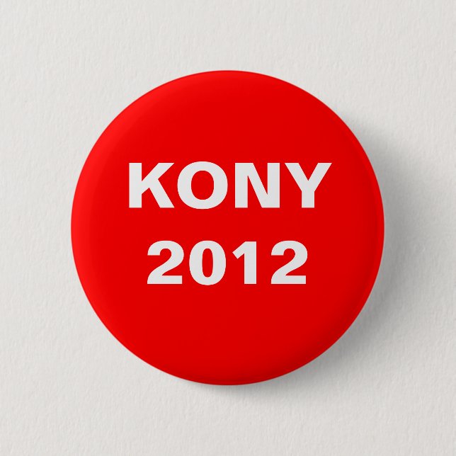 Bóton Redondo 5.08cm Kony 2012 (Frente)