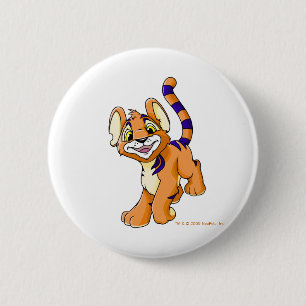 Bóton Redondo 5.08cm Kougra alaranjado aventuroso