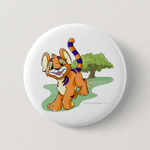 Bóton Redondo 5.08cm Kougra alaranjado aventuroso na ilha do mistério