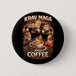 Bóton Redondo 5.08cm Krav Maga and Coffee