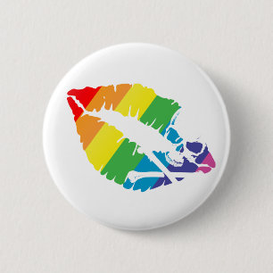 Bóton Redondo 5.08cm lábios venenosos