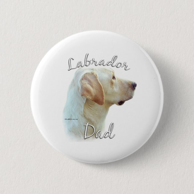 Bóton Redondo 5.08cm Labrador Retriever (amarelo) Pai 2 (Frente)