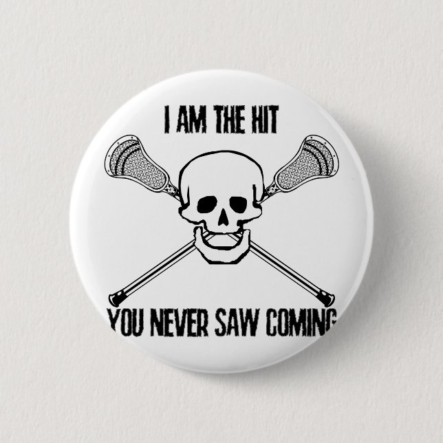 Bóton Redondo 5.08cm Lacrosse eu sou a batida (Frente)