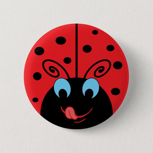 Bóton Redondo 5.08cm Ladybug (Frente)