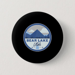 Bóton Redondo 5.08cm Lago Bear Utah Ut Montanhas Insígnia Caminhada Lem