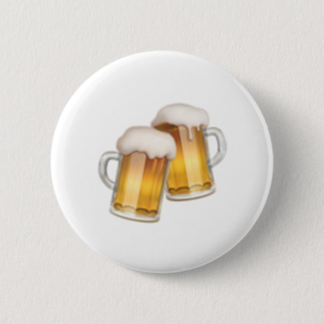 Bóton Redondo 5.08cm Lâmpadas De Cerveja Piscantes - Emoji (Frente)