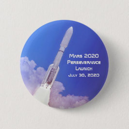 Bóton Redondo 5.08cm Lançamento da Perseverança em Mars 2020