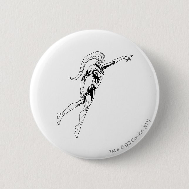 Bóton Redondo 5.08cm Lanterna azul 11 (Frente)