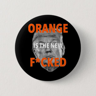 Bóton Redondo 5.08cm Laranja É A Nova Maldita... Donald Trump