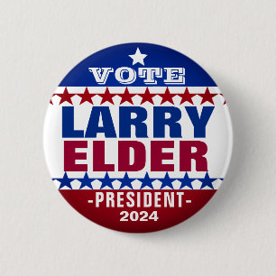 Bóton Redondo 5.08cm Larry Elder para o botão de campanha do presidente
