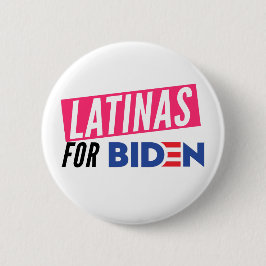 Bóton Redondo 5.08cm Latinas Para Joe Biden Botão Redondo