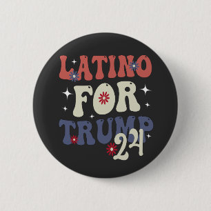 Bóton Redondo 5.08cm Latino Para Trump 2024 Cinco De Mayo Presente Mexi