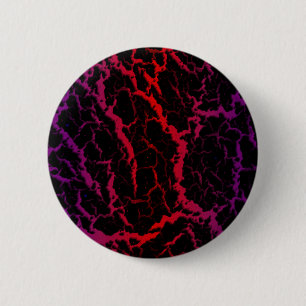 Bóton Redondo 5.08cm Lava de espaço rachada - Roxo/Vermelho