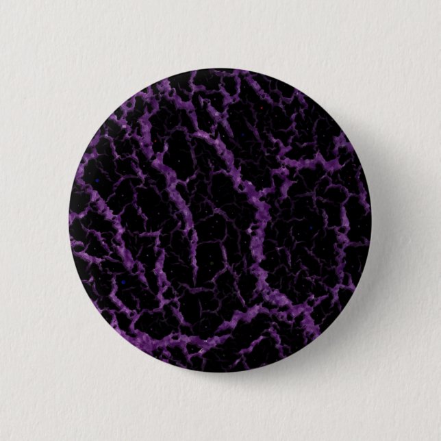 Bóton Redondo 5.08cm Lava do Espaço Cracking - Roxo da Glitter (Frente)
