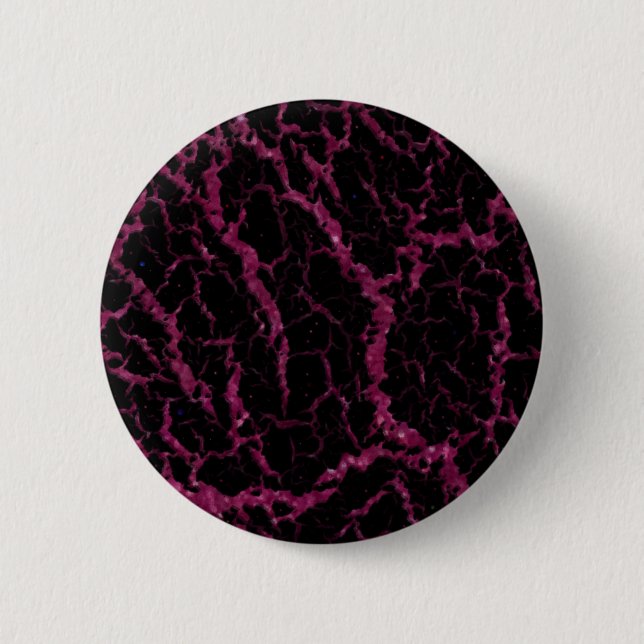 Bóton Redondo 5.08cm Lava do Espaço Rachada - Fuschia Glitter (Frente)