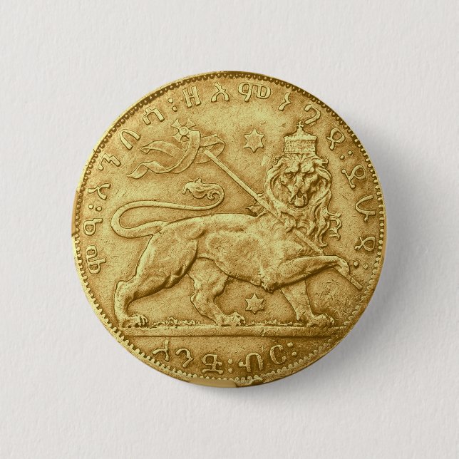 Bóton Redondo 5.08cm Leão de Judah Button (Frente)