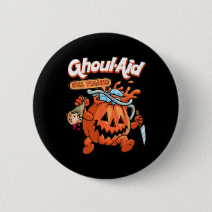Bóton Redondo 5.08cm Legal Ghoul Aid Engraçado Ghoul Pumpkin Cute Memo
