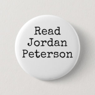 Bóton Redondo 5.08cm Leia Jordan Peterson Preto e Branco