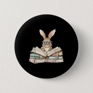 Bóton Redondo 5.08cm Leitura Fofo de Cony Gles Books Bookworm Leitor Te