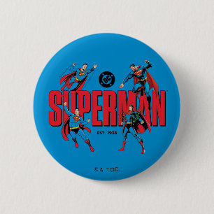 Bóton Redondo 5.08cm Lendas do Superman para Sempre Gráfico